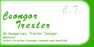 csongor trexler business card